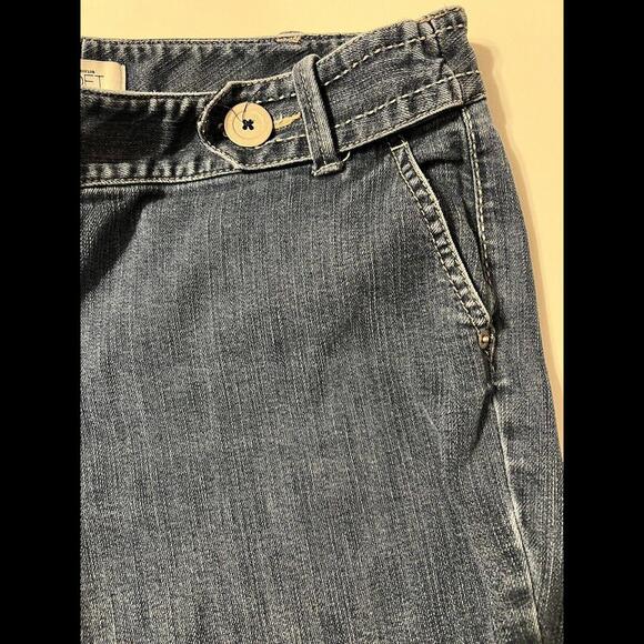 Ann Taylor Loft Womens Jeans Size 12 Medium Wash With Button Accents - Picture 9 of 12